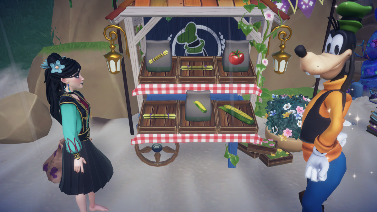 Goofy's Stall in Disney Dreamlight Valley