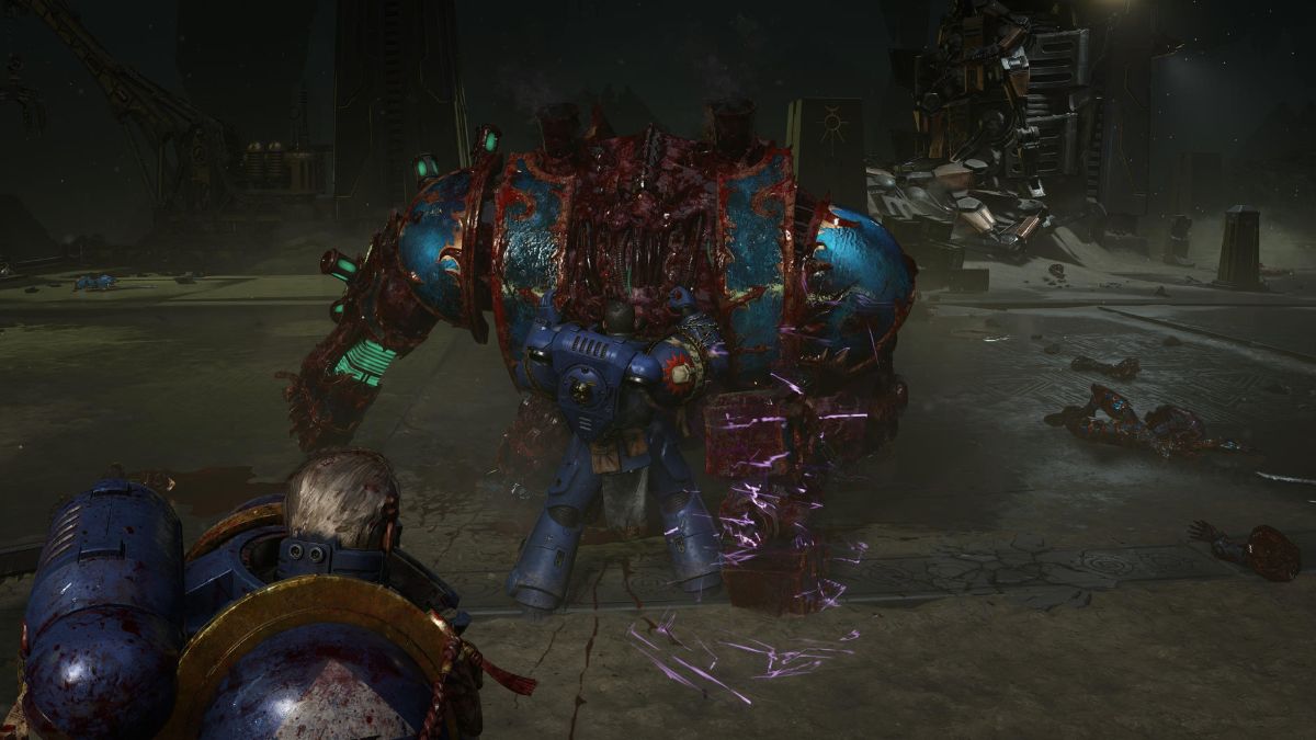 hellbrute execution in warhammer 40k space marine 2