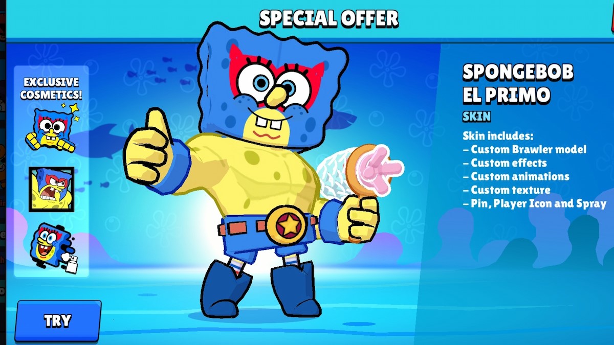 Spongebob in Brawl Stars