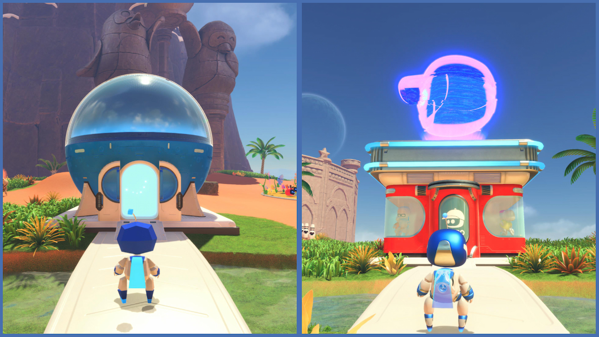 Astro Bot Changing Room and Gatcha Lab