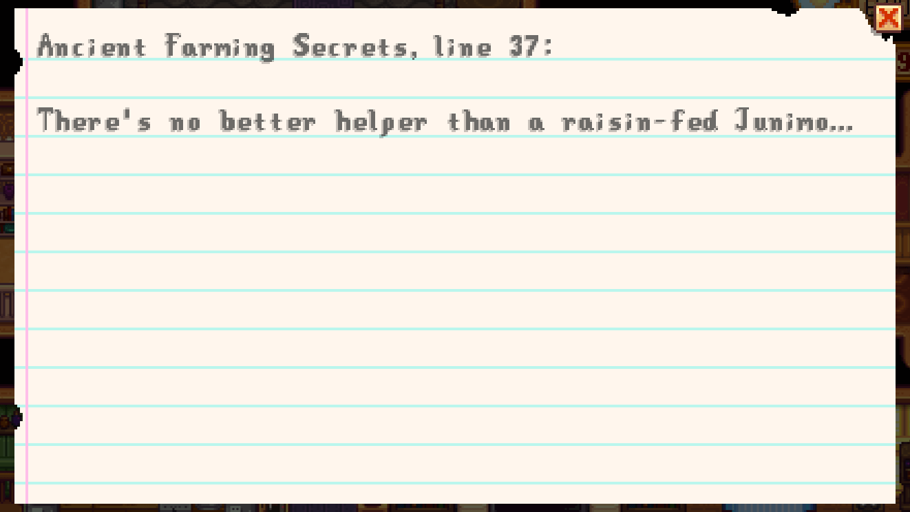 Secret Note #26 in Stardew Valley