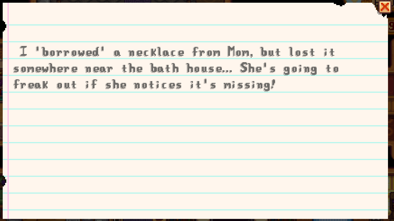 Secret Note #25 in Stardew Valley