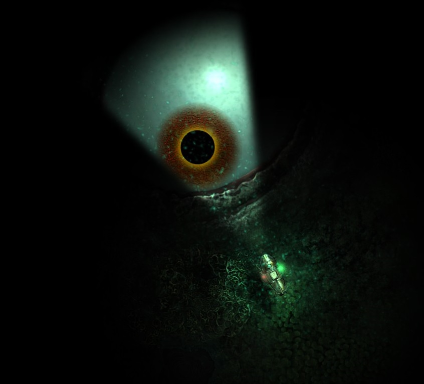 A giant eye in sunless sea's sea