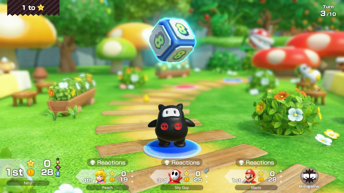 Super Mario Party Jamboree preview - hitting the die in party mode