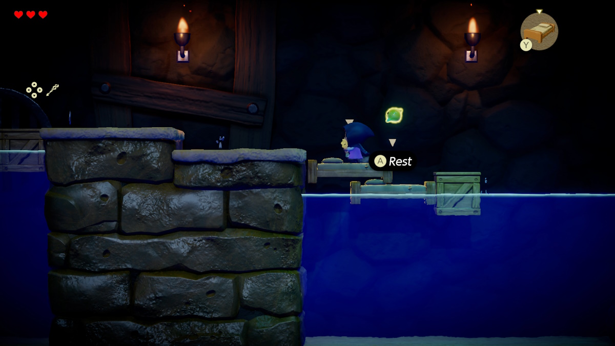 the legend of zelda echoes of wisdom preview - using floating beds and crates to cross water