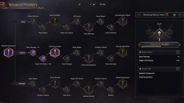 Throne and Liberty Weapon Mastery tree