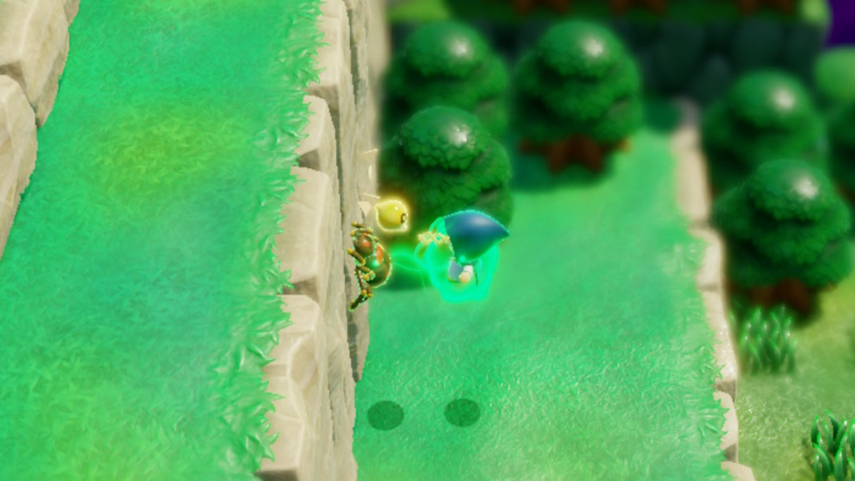 Climbing the walls is easy with Crawltula in Zelda: Echoes of Wisdom