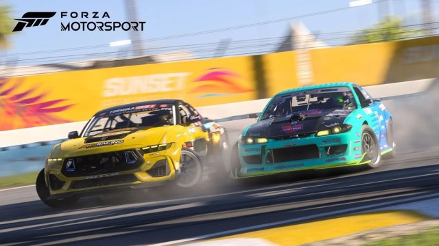 A picture showing off Forza Motorsport's fancy new drift events.