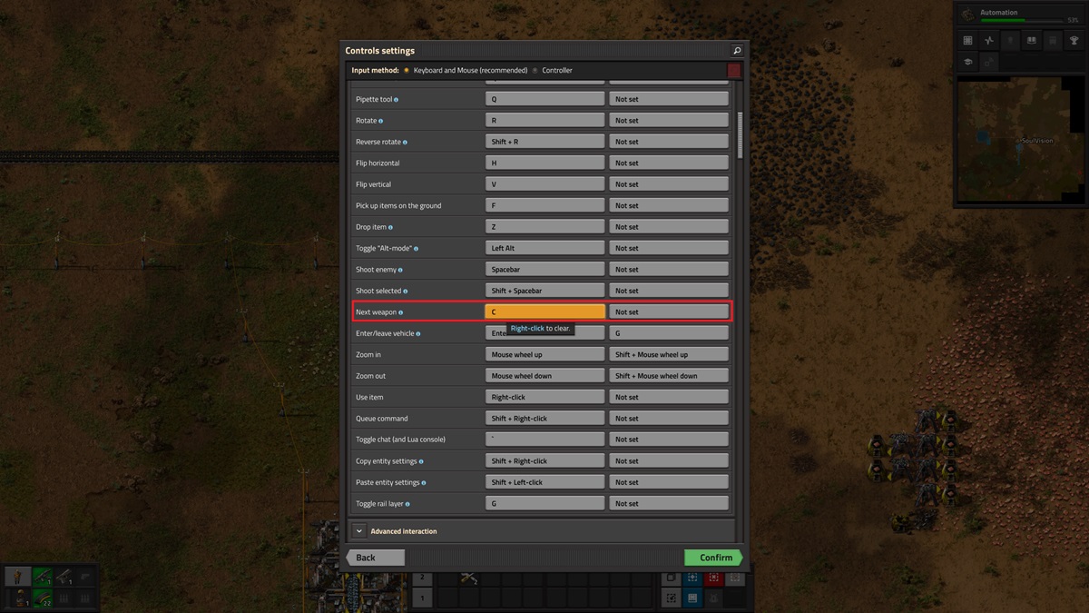 How to Change Weapons in Factorio Space Age