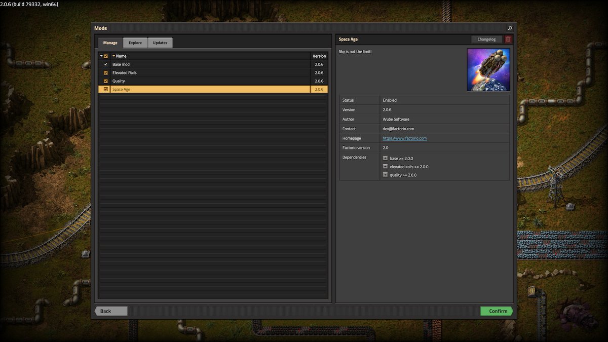 How to enable Factorio: Space Age