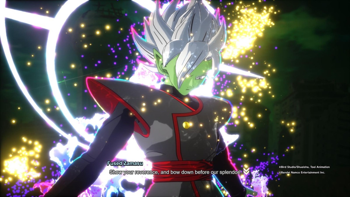 An image of Fused Zamasu in Dragon Ball Sparking Zero