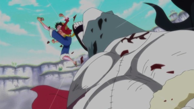 Luffy vs Hody Jones in One Piece