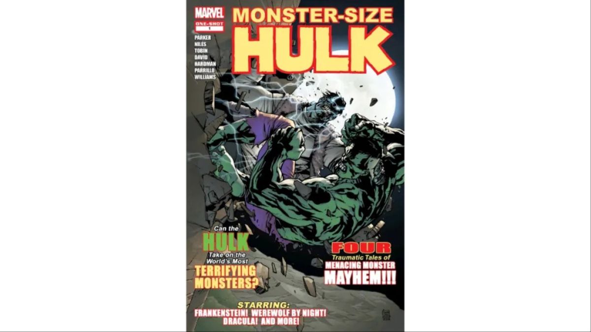 A comic book cover titled Hulk Monster Sized Special.