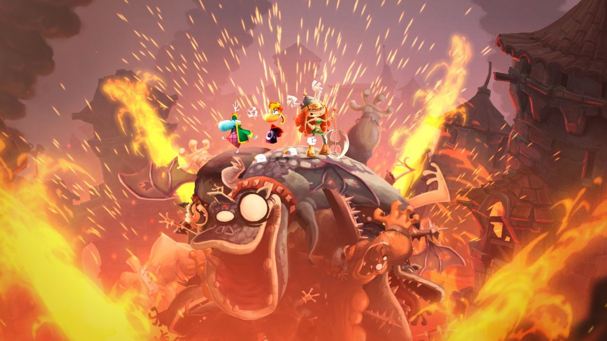 Rayman and friends in Rayman Legends (Developed by Ubisoft)