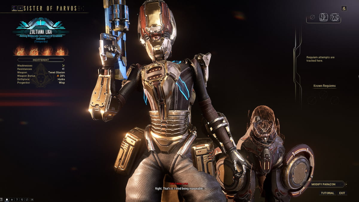 Sister of Parvo in Warframe