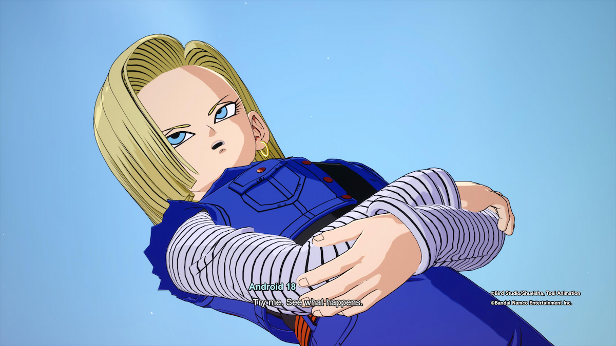 Android 18 dialogue