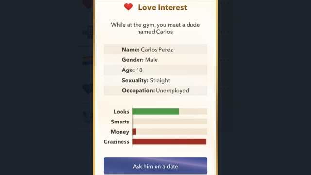 BitLife date option