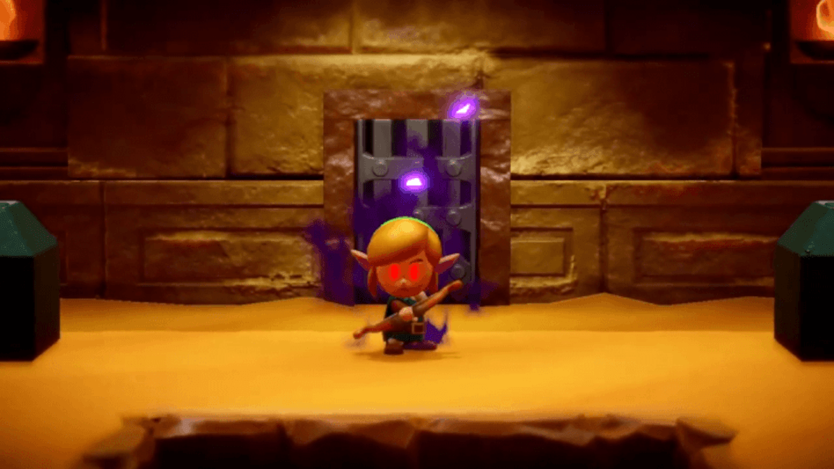 Dark Link at the Gerudo Sanctum in Zelda: Echoes of Wisdom