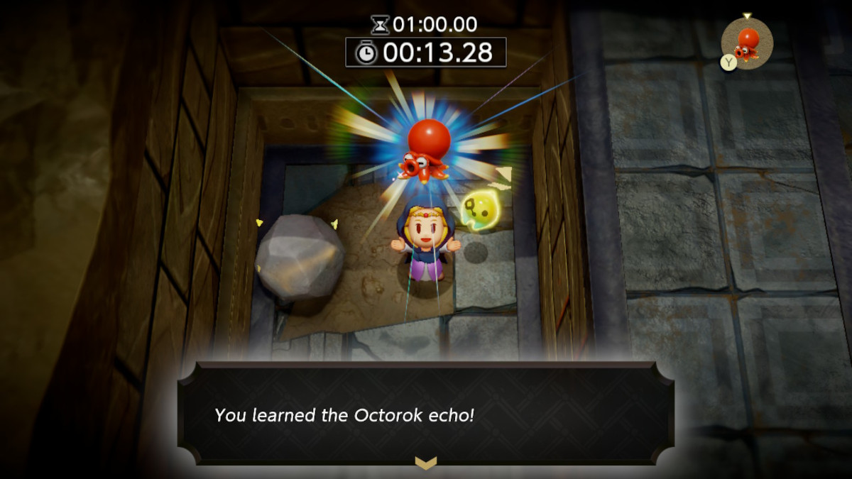 You only need to learn the Octorok Echo to complete the first Blank-Slate Battle at the Slumber Dojo in Zelda: Echoes of Wisdom