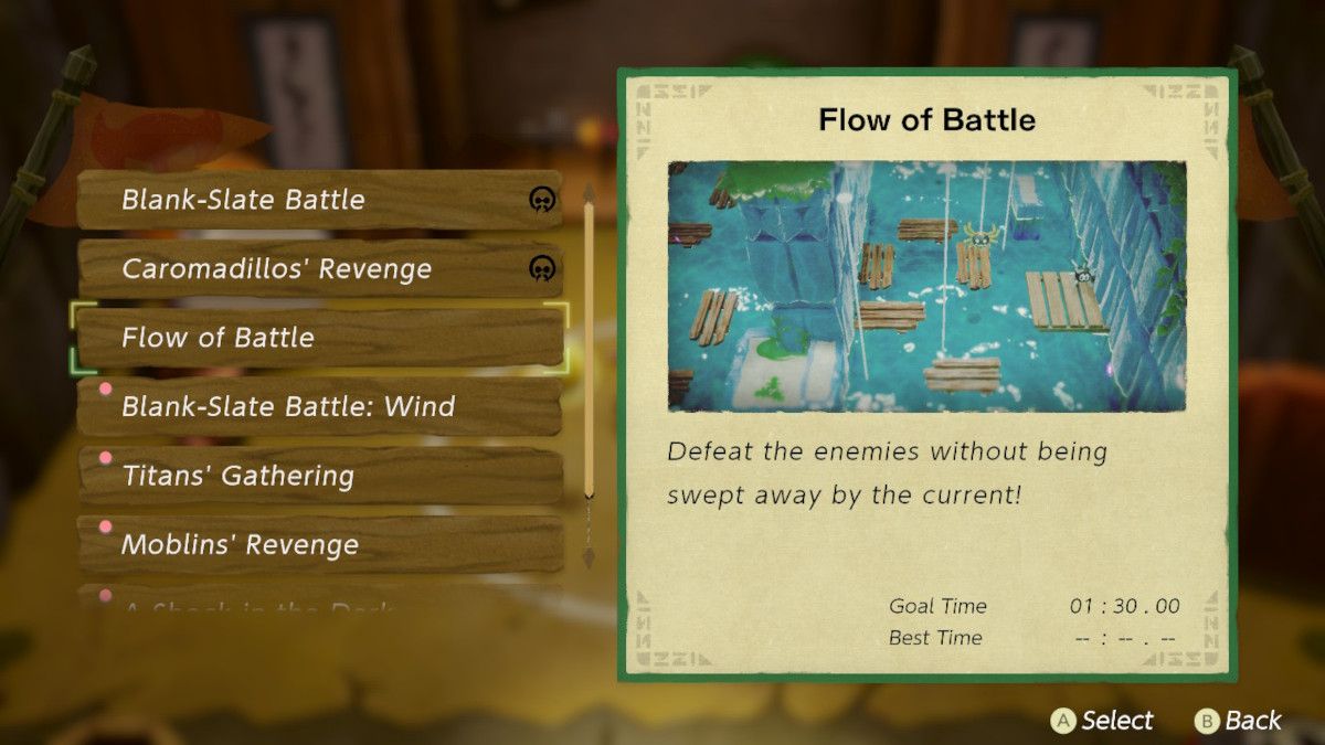 The Flow of Battle challenge in the Slumber Dojo in Zelda: Echoes of Wisdom