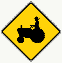 Farm Machinery Crossing in the BitLife driving test