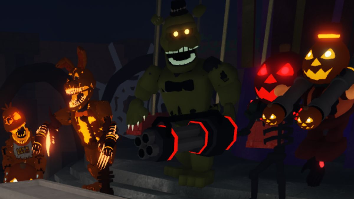 Halloween summon units in Five Nights TD Update 18