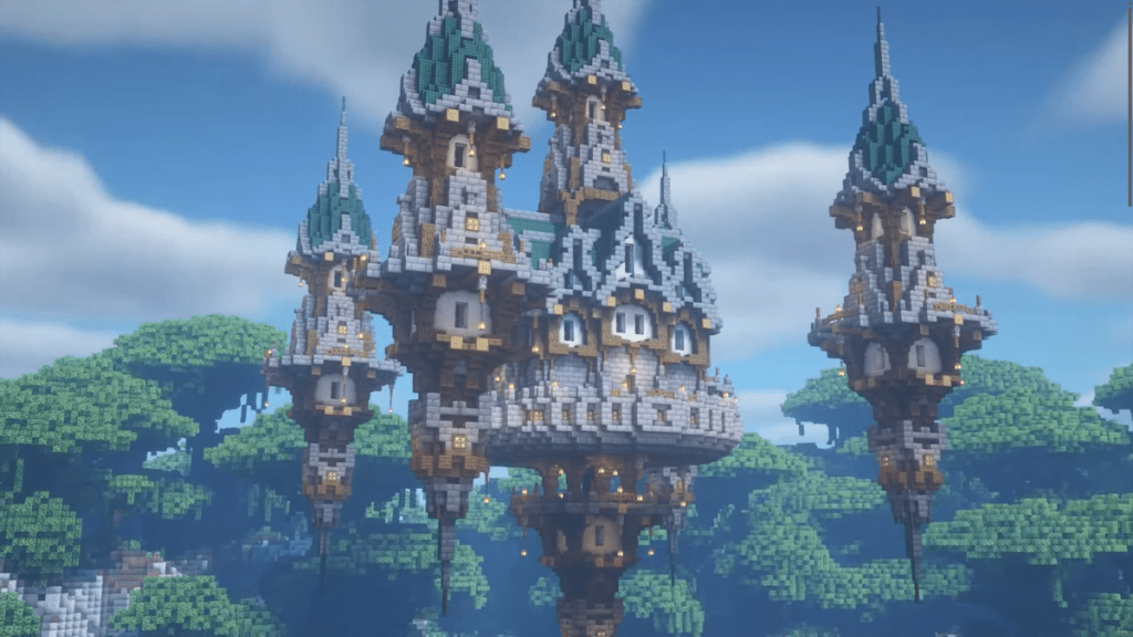 Floating Castle made by Twin Saw in Minecraft