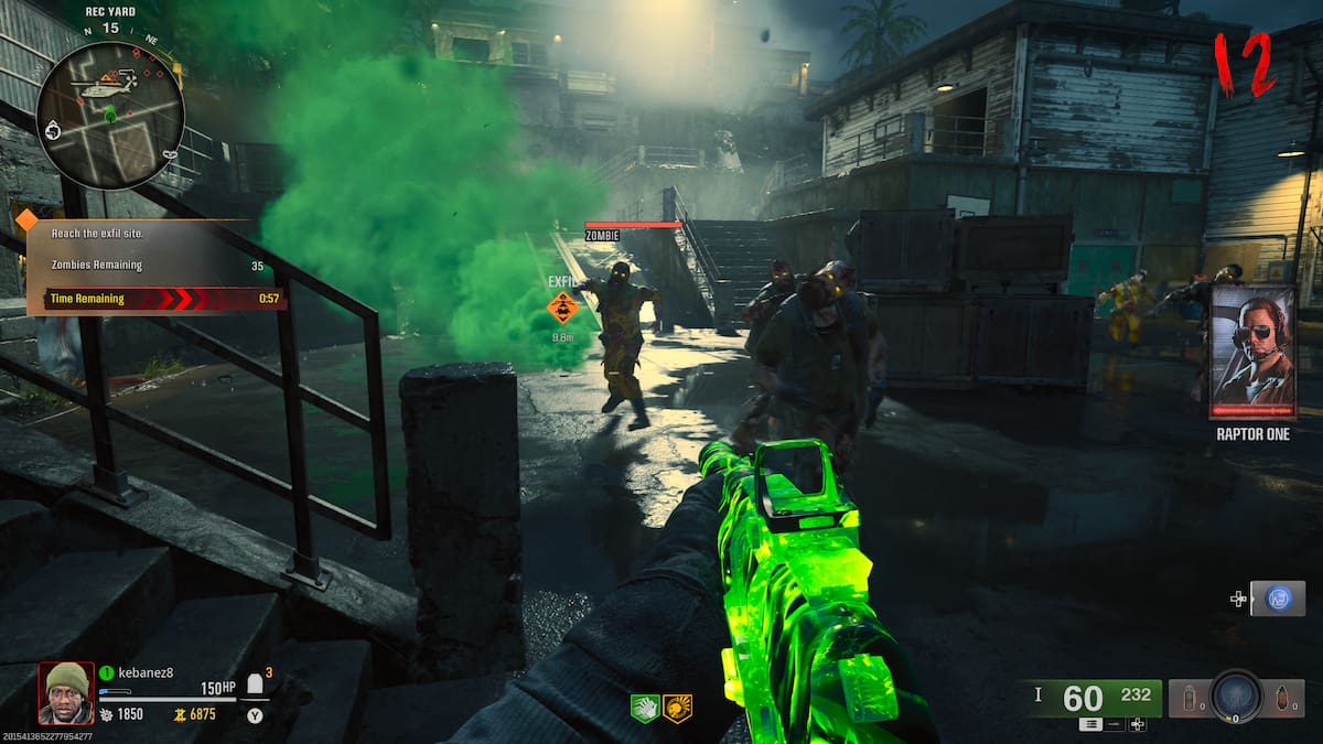 Exfiling in BO6 Zombies