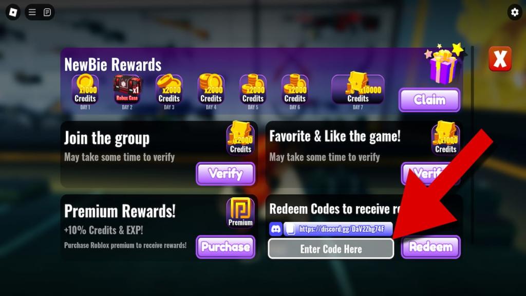 Infection Gunfight Rewards pop-up window