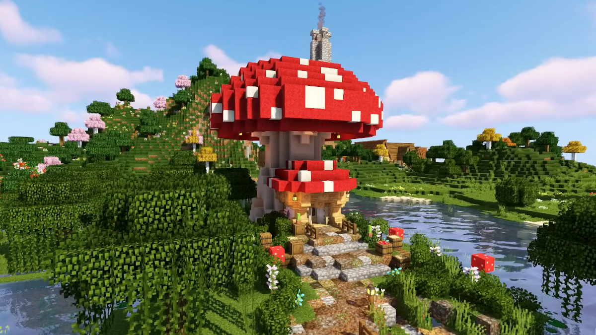 Mushroom House made by BlueNerd in Minecraft