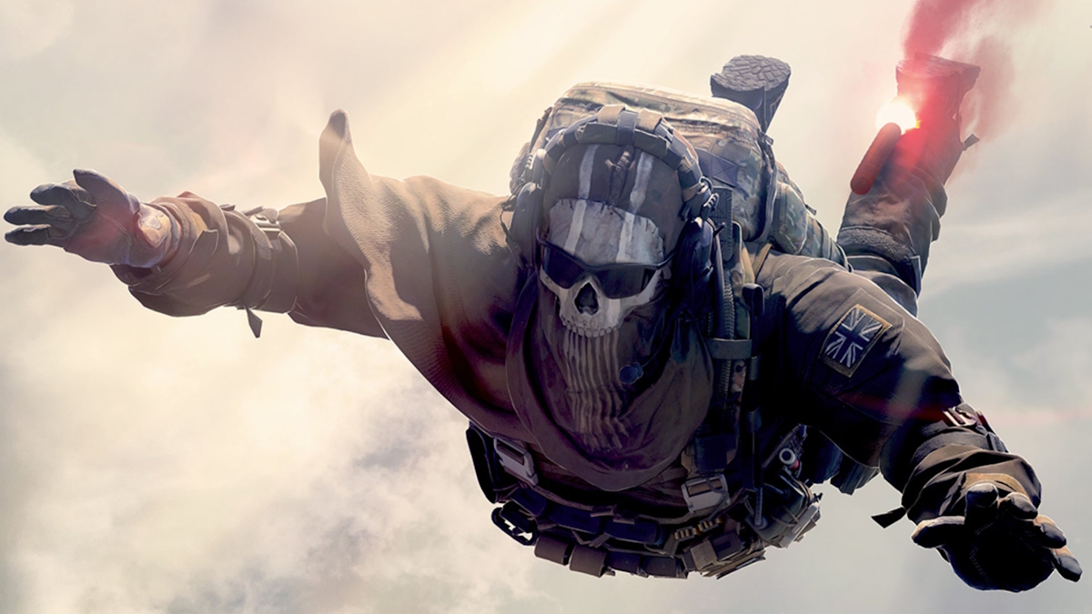 Ghost jumping down in Call Of Duty Warzone