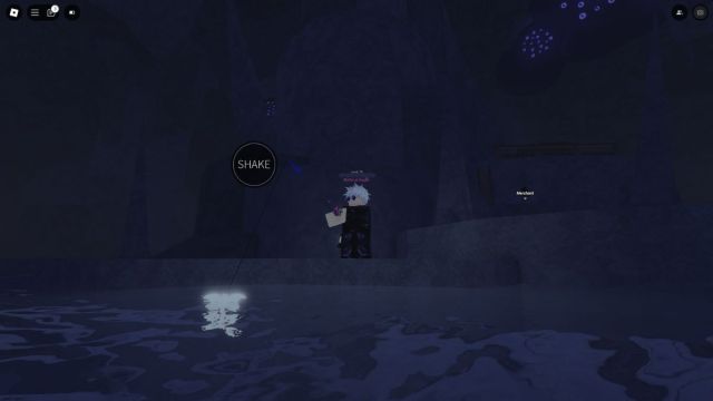 Player fishing with special bobber in Fisch Roblox