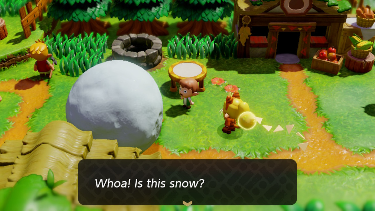 Summon a Snowball Echo to complete the "What Is Snow... Really?" quest in Zelda: Echoes of Wisdom