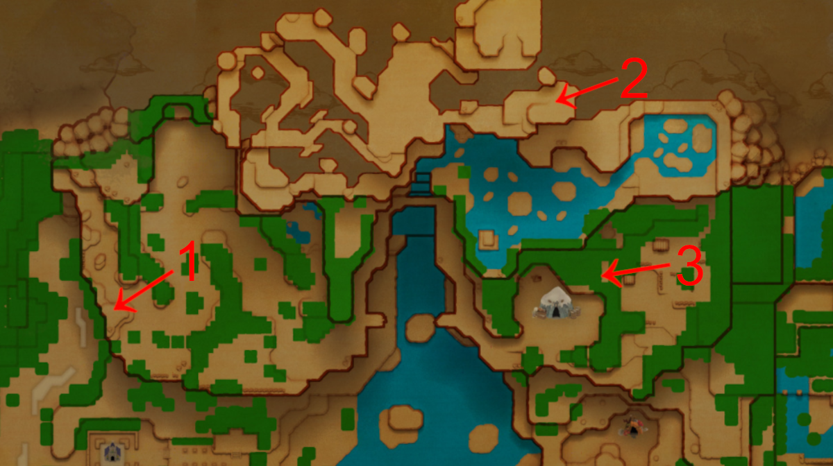 Stamp Stand locations in Hebra Mountain in Zelda: Echoes of Wisdom