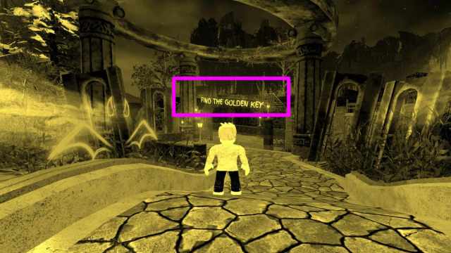 Maze entrance secret message in the Haunt Roblox