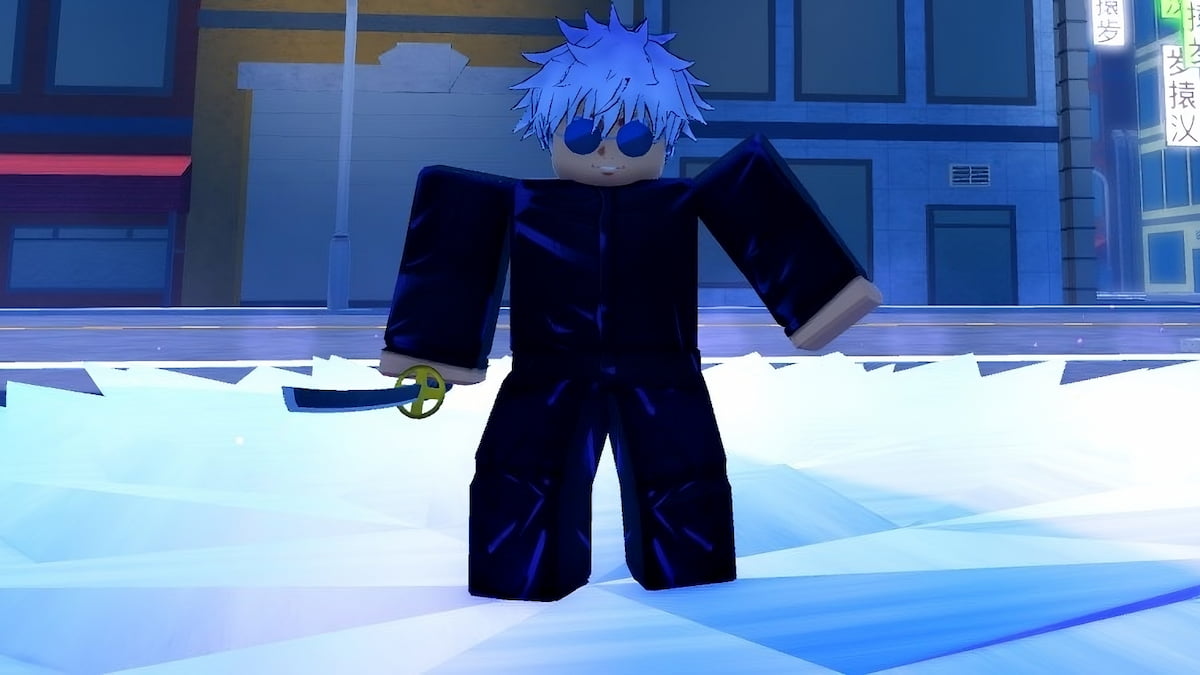 Player using a Frost quirk move in Heroes World Roblox experience