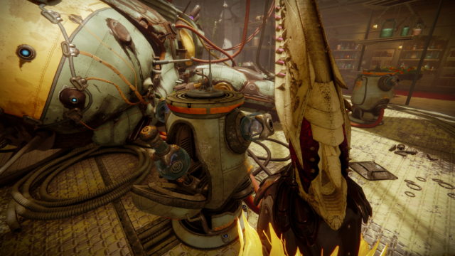 Destiny 2 Tonic flask in mixing machine.