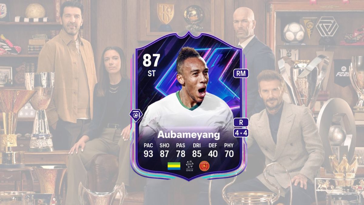 An image of Aubameyang Flashback SBC solutions in EA FC 25