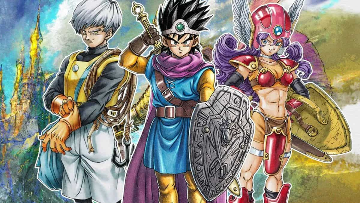 The different classes of Dragon Quest 3 2D-HD Remake.