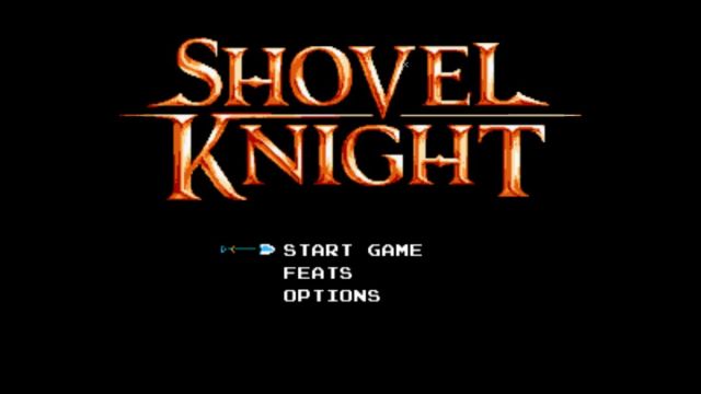 Shovel Knight title screen