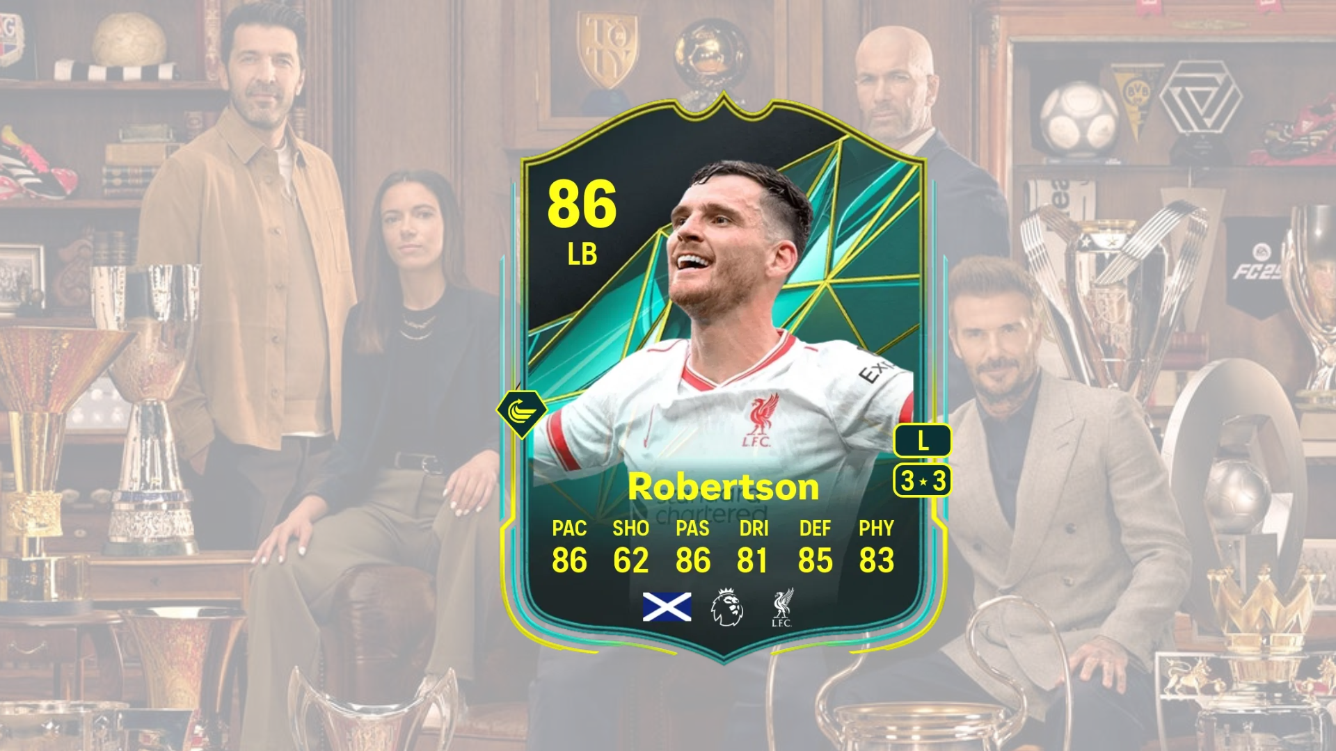 An image of Andy Robertson Player Moments SBC solutions in EA FC 25