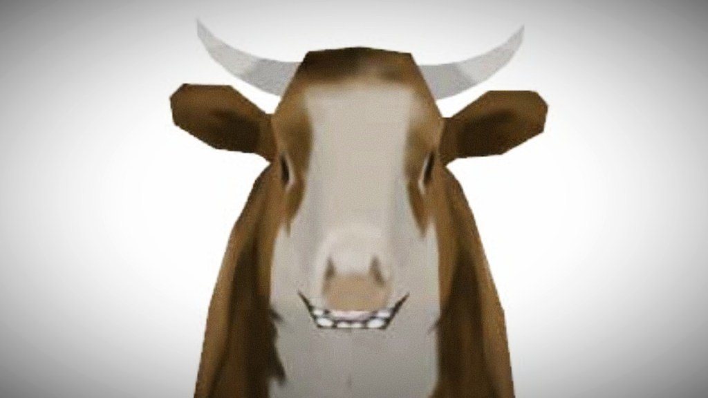 A 3D render of Project Zomboid Build 42's cow NPC.