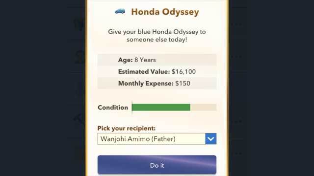 BitLife give car option