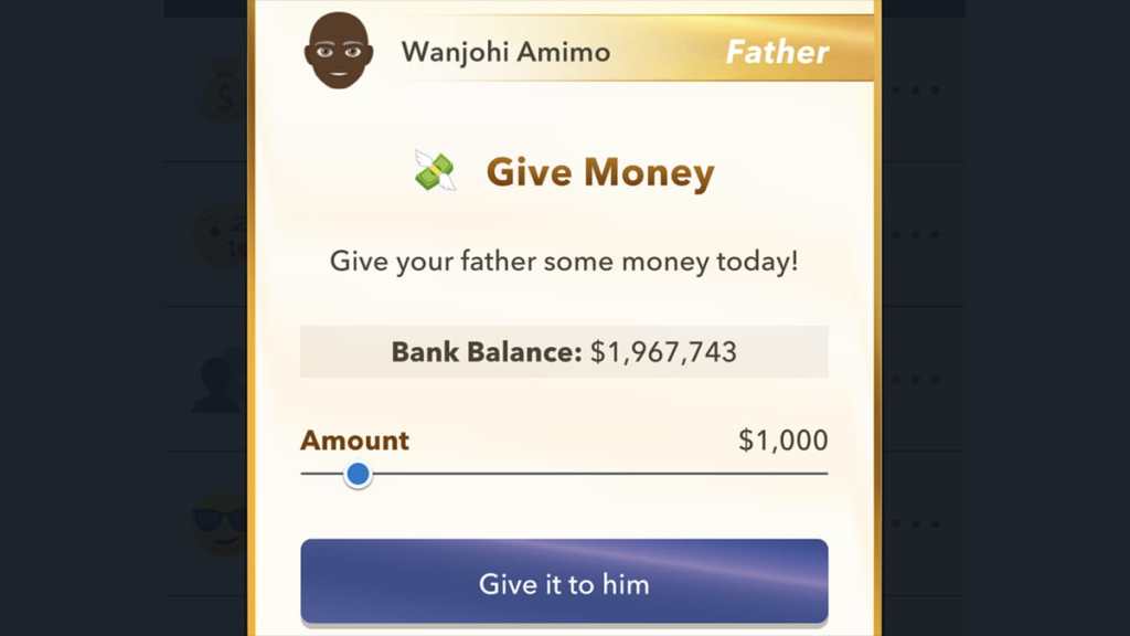 BitLife giving money for the Golden Turkey Drumstick totem