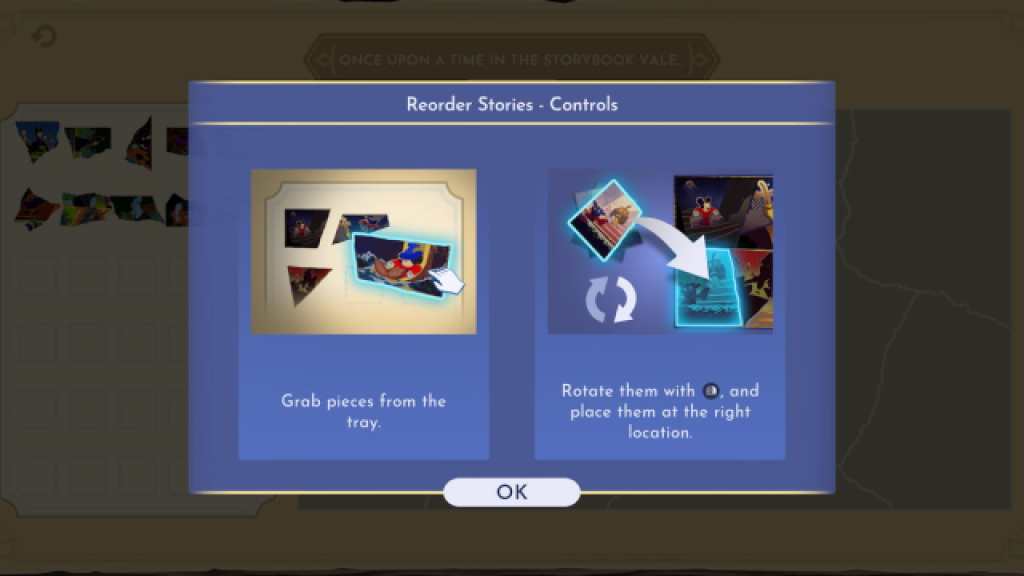 Disney Dreamlight Valley The Storybook Vale story reorder tutorial