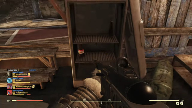 The Nuka Cola Cranberry inside the fridge at The Sludge Works