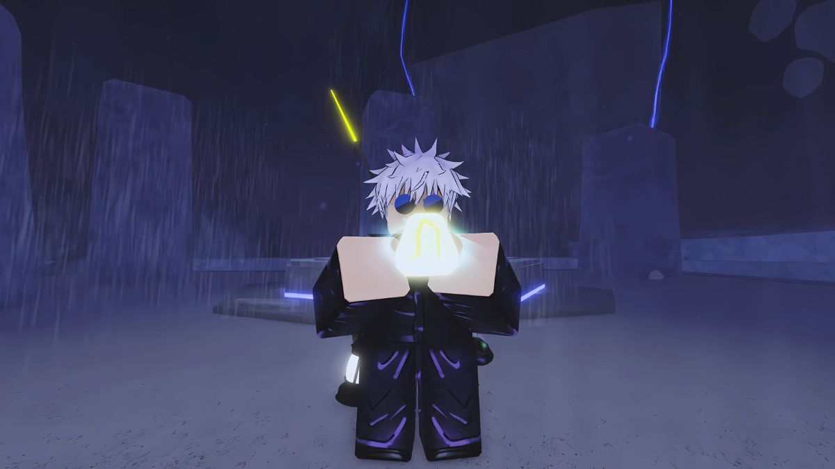 Player holding an Enchant Relic at the Keepers Altar in Fisch Roblox