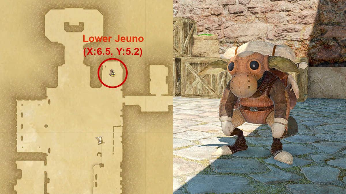 Location of the Peculiar Goblin in Final Fantasy XIV