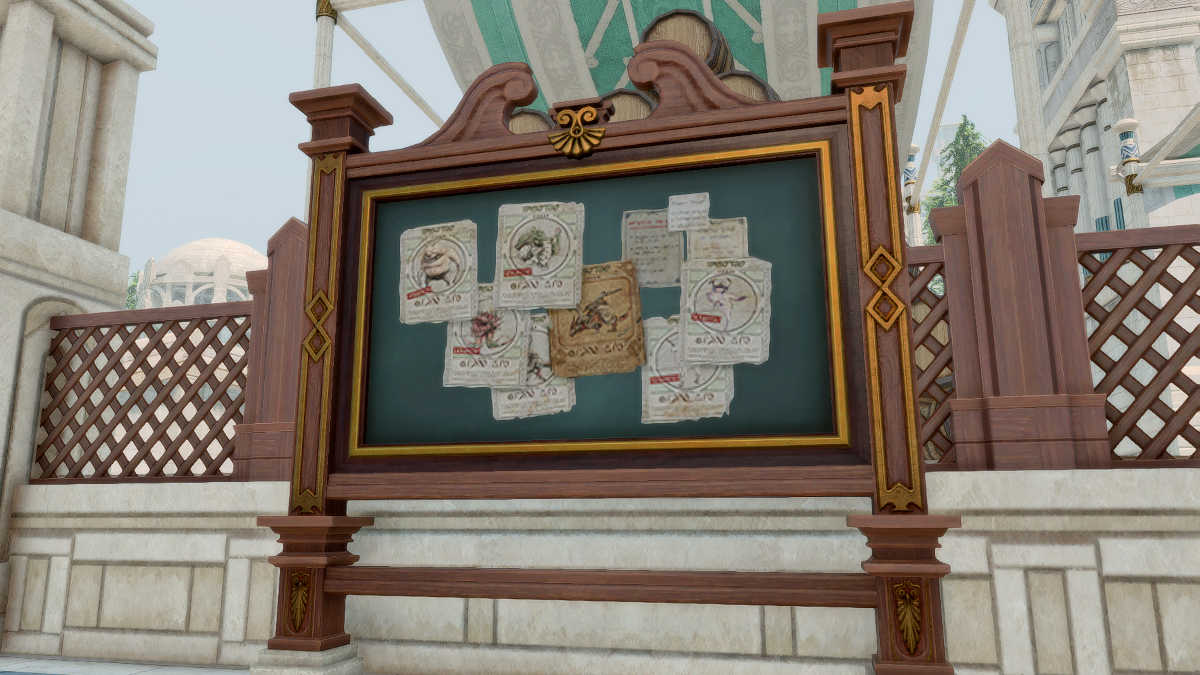 Hunt Board in Final Fantasy XIV