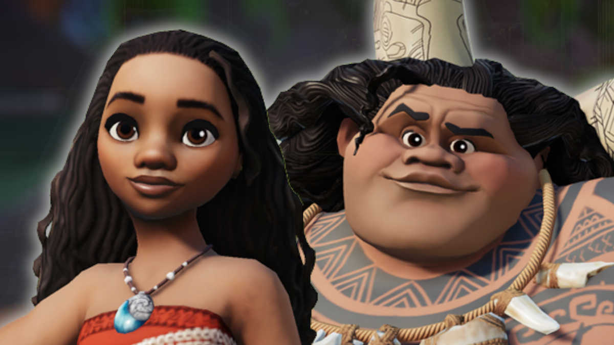 Moana and Maui in Disney Dreamlight Valley